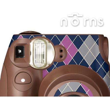 Norns  MINI7S專用 FUJIFILM日本富士原廠拍立得相機機身貼紙【Chocoargyle款】Norns