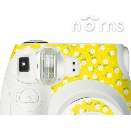 Norns  MINI7S專用 FUJIFILM日本富士原廠拍立得相機機身貼紙【WhiteYellow款】Norns