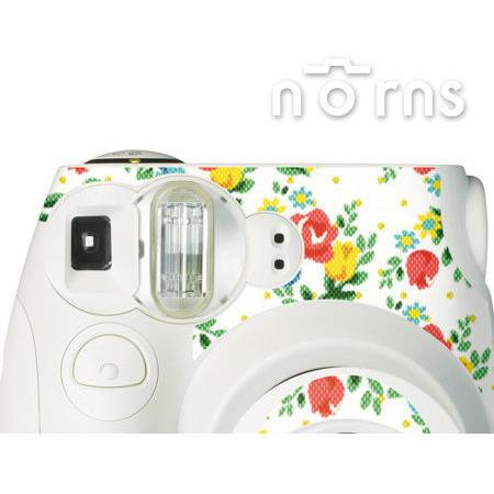 Norns  MINI7S 專用FUJIFILM日本富士原廠拍立得相機機身貼紙【White Rose款】Norns