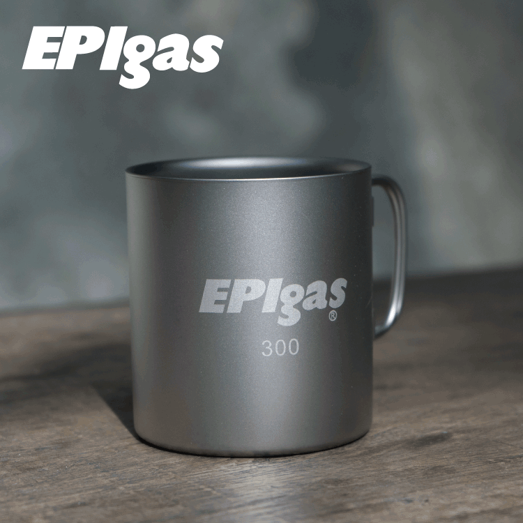 EPIgas鈦金屬雙層杯(M)T-8104/城市綠洲(鍋子.炊具.戶外登山露營用品、鈦金屬)