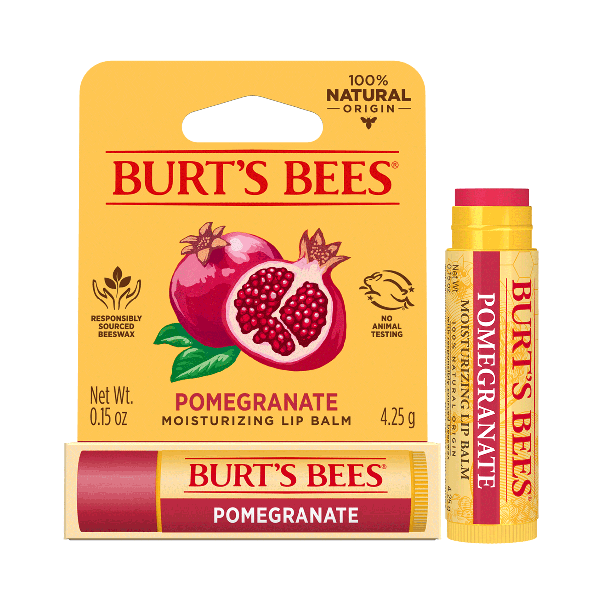 【任二入$299】｜Burt’s Bees 石榴保濕滋潤護唇膏4.25g