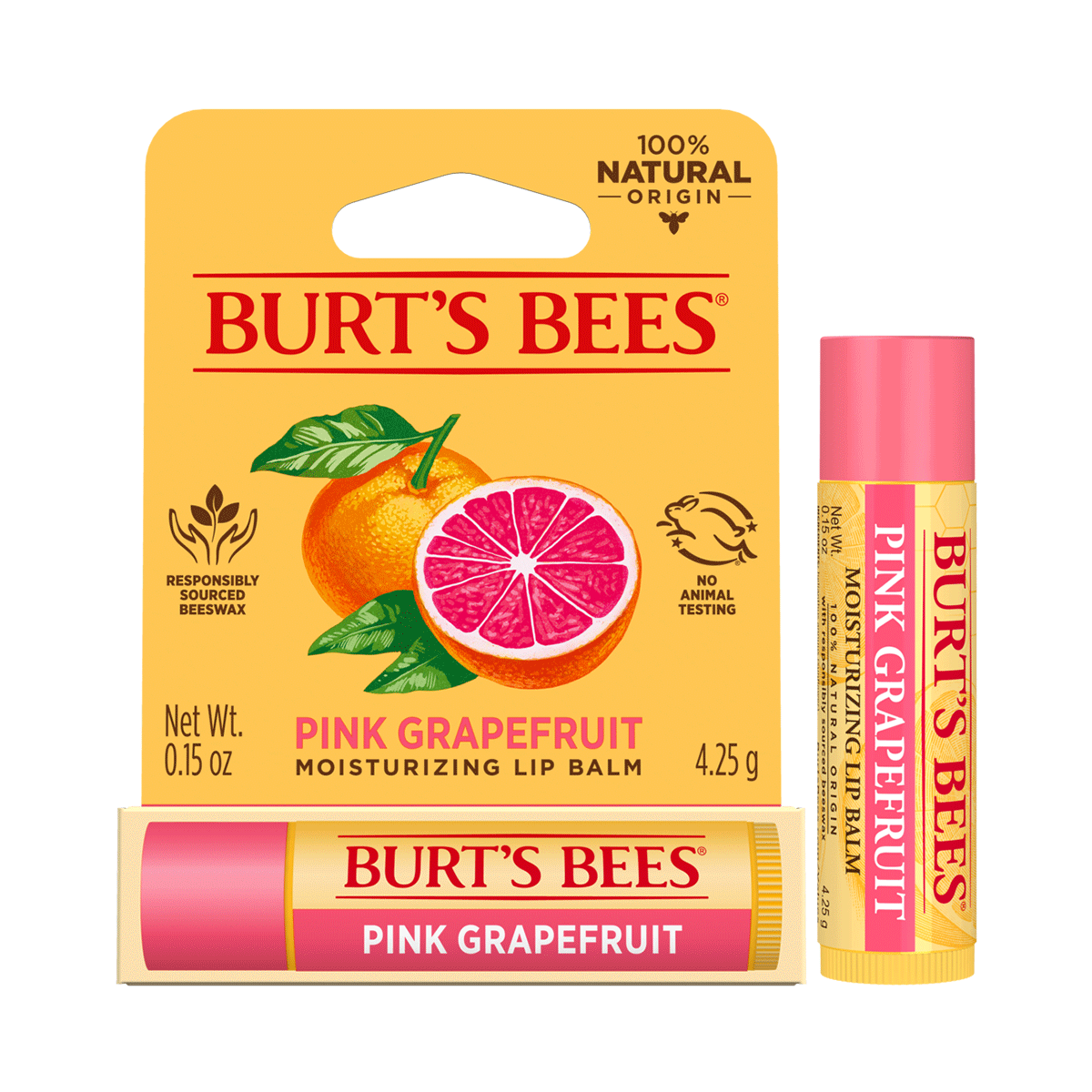 【任二入$299】｜Burt’s Bees 愛戀葡萄柚水潤唇膏4.25g