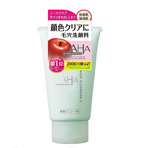 日本代購【Cleansing Research AHA】洗面乳 普通肌膚和油性肌膚適用
