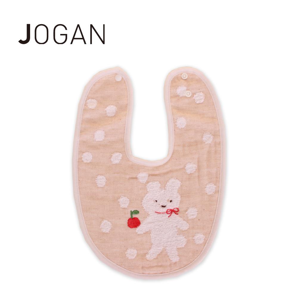 JOGAN 日本蘋果兔有機棉圍兜-20*30cm C-SOGB-120