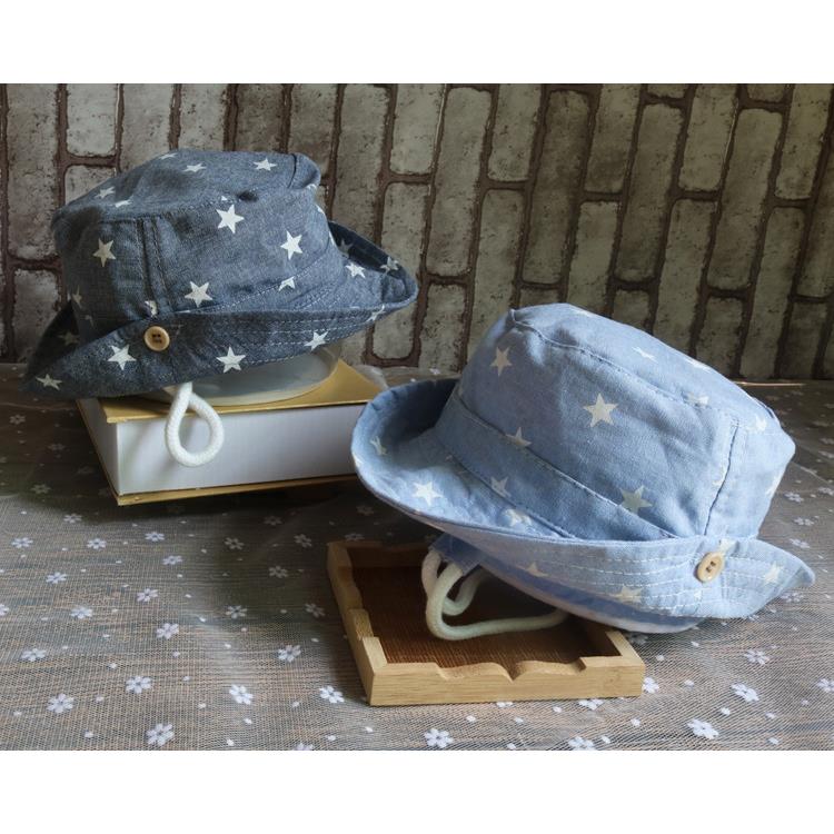 【NikoKids】牛仔星漁夫帽 / 嬰兒帽 /遮陽帽 【B01】三款選 / 適合8個月到3歲的寶寶