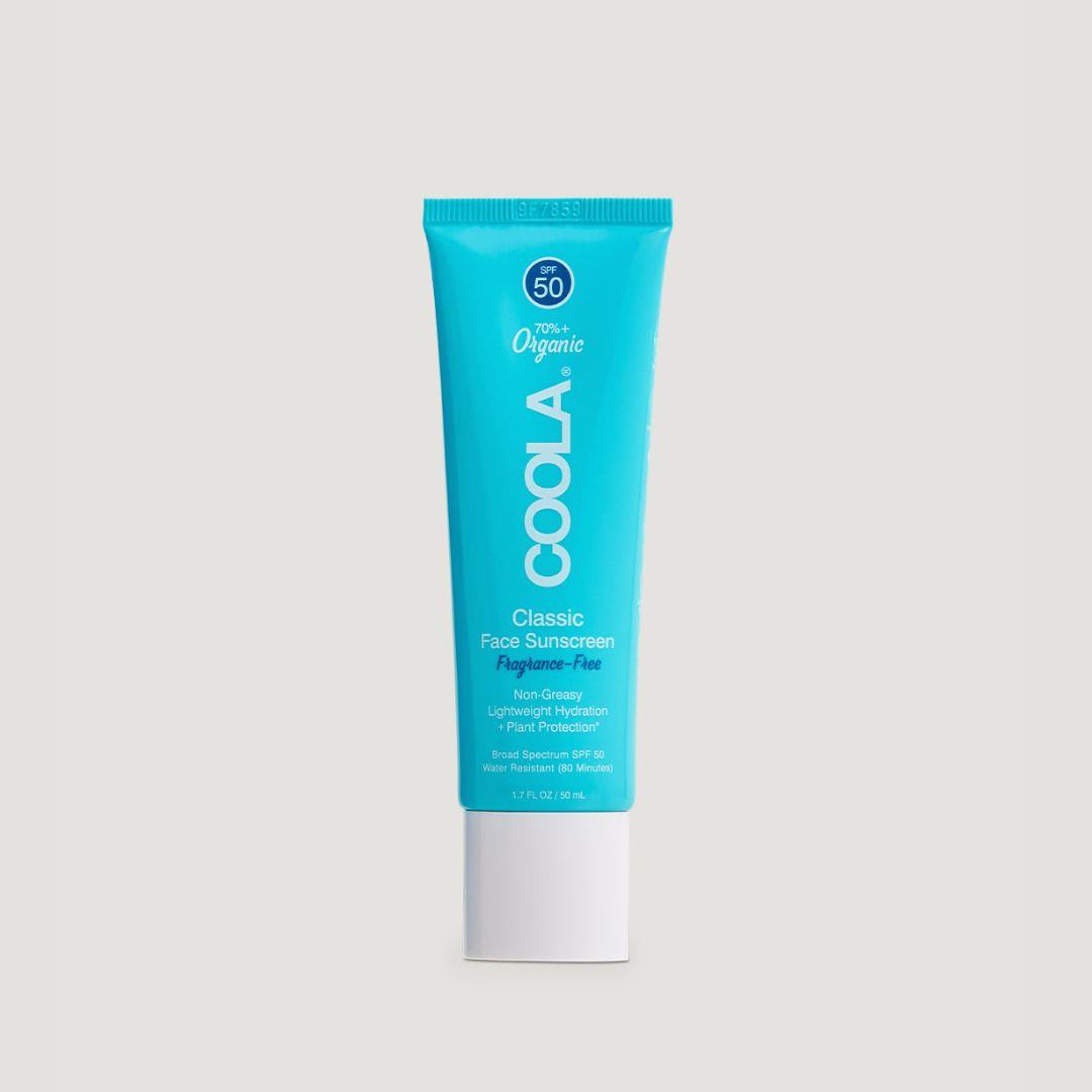 85折｜COOLA 運動臉部防曬乳SPF50 (無香精) 50ml