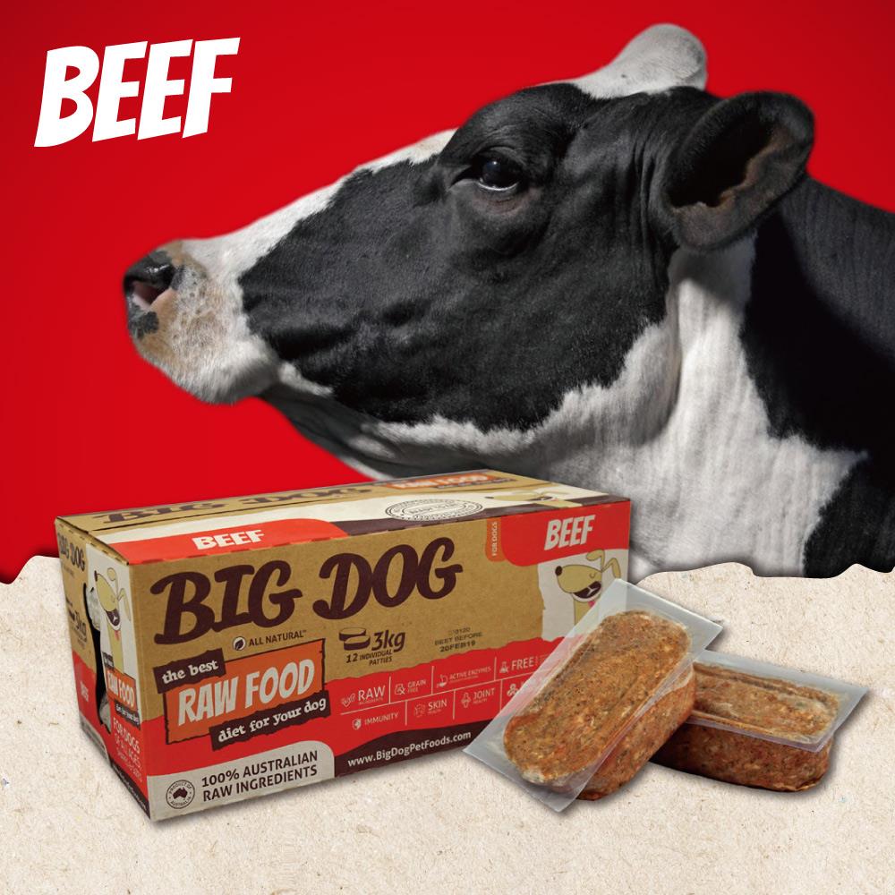 澳洲BIG DOG犬用生食肉餅｜牛肉