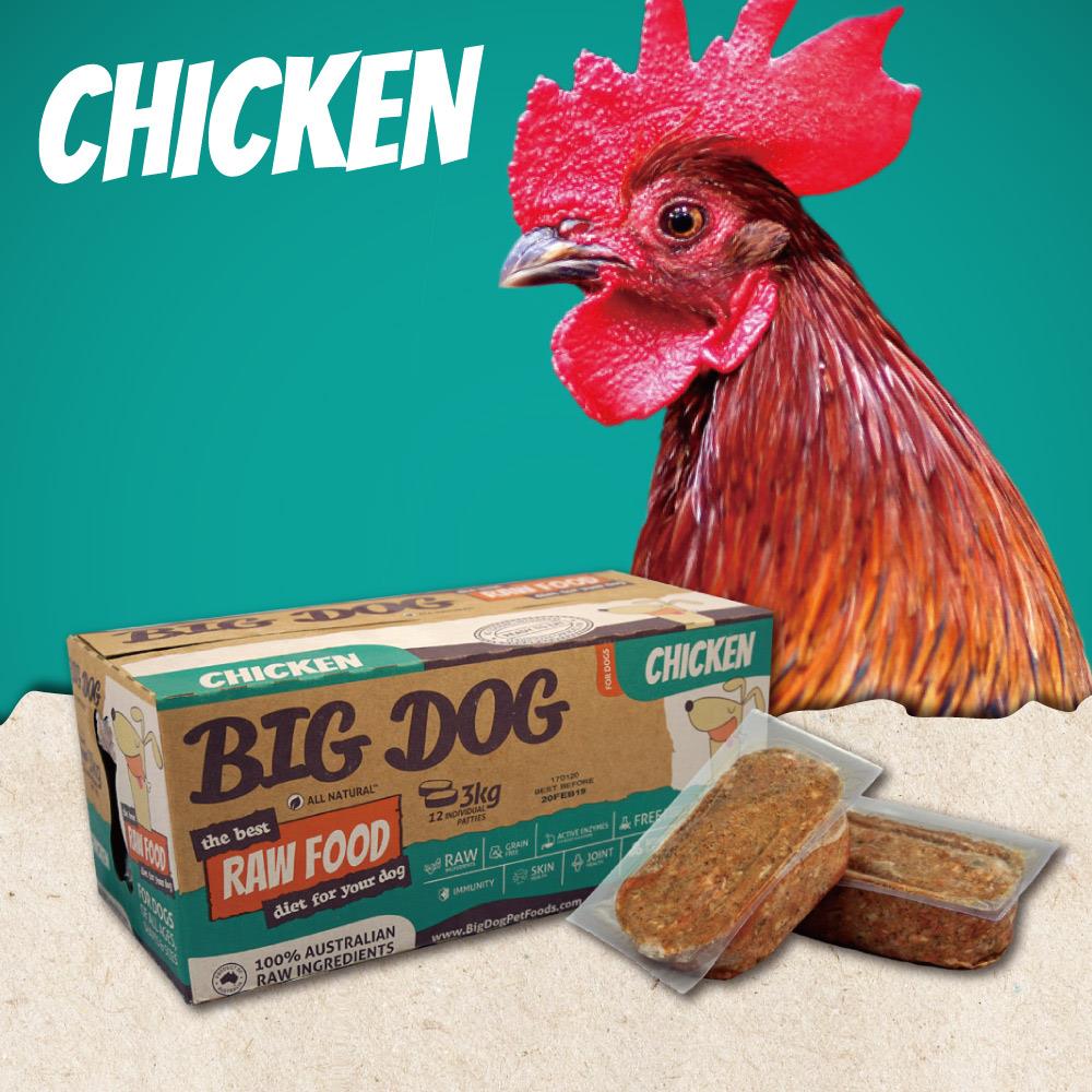 澳洲BIG DOG犬用生食肉餅｜雞肉