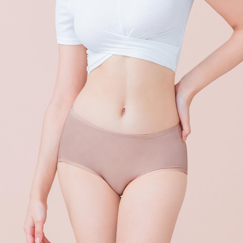 【可蘭霓Clany】台灣製蠶絲蛋白親膚 M-XL內褲(可可咖 2152-15) 環保安心染劑