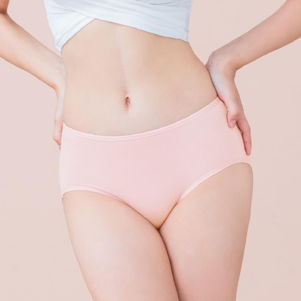 【可蘭霓Clany】台灣製蠶絲蛋白親膚 M-XL內褲(純真粉 2152-31)環保安心染劑
