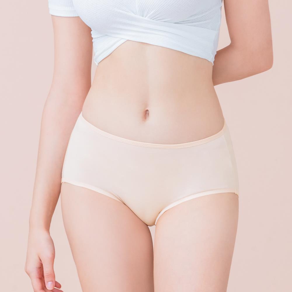 【可蘭霓Clany】台灣製蠶絲蛋白親膚 M-XL內褲(燕麥膚 2152-16)環保安心染劑