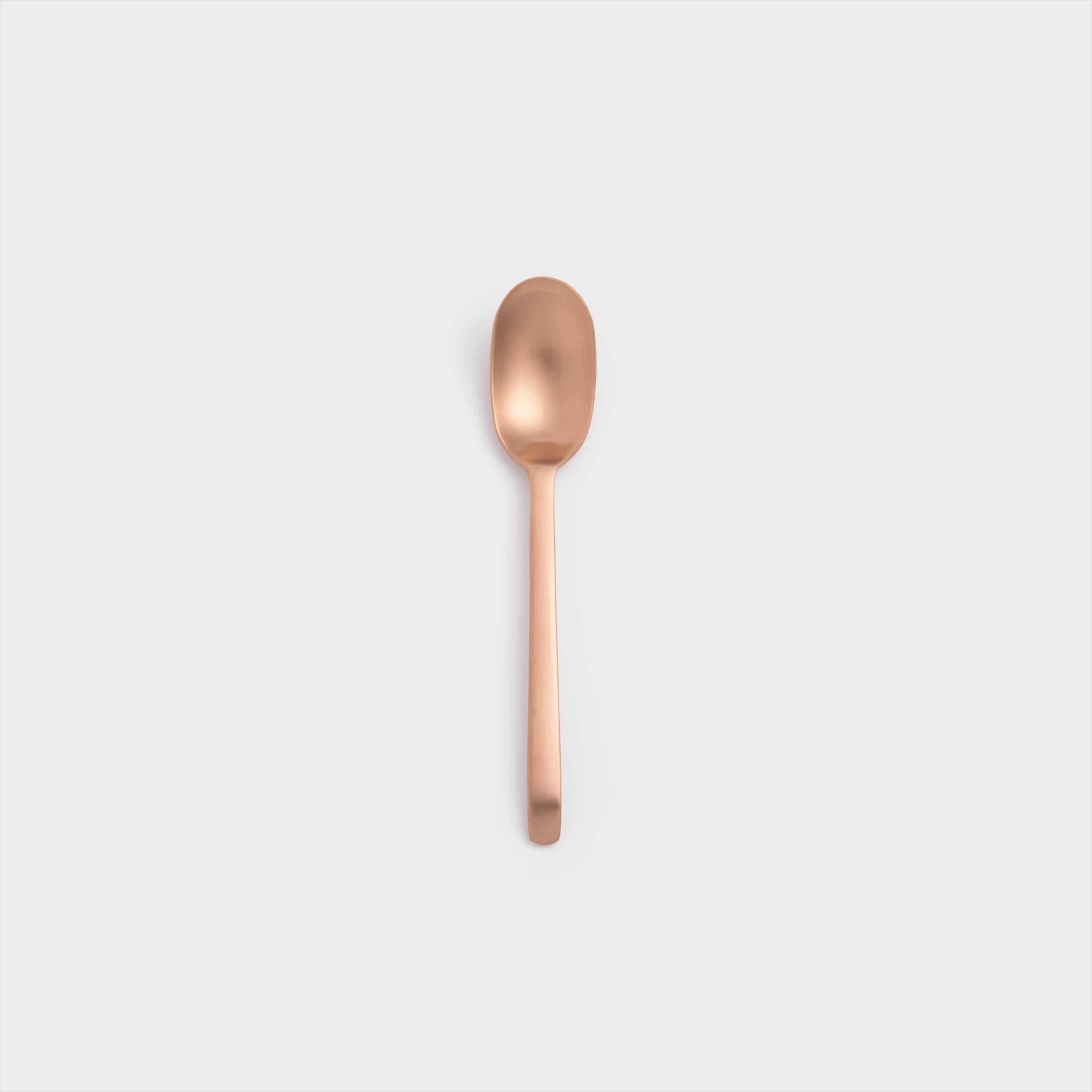 歐式 簡約潮流 20.1cm 不銹鋼主餐匙│玫瑰金│單品