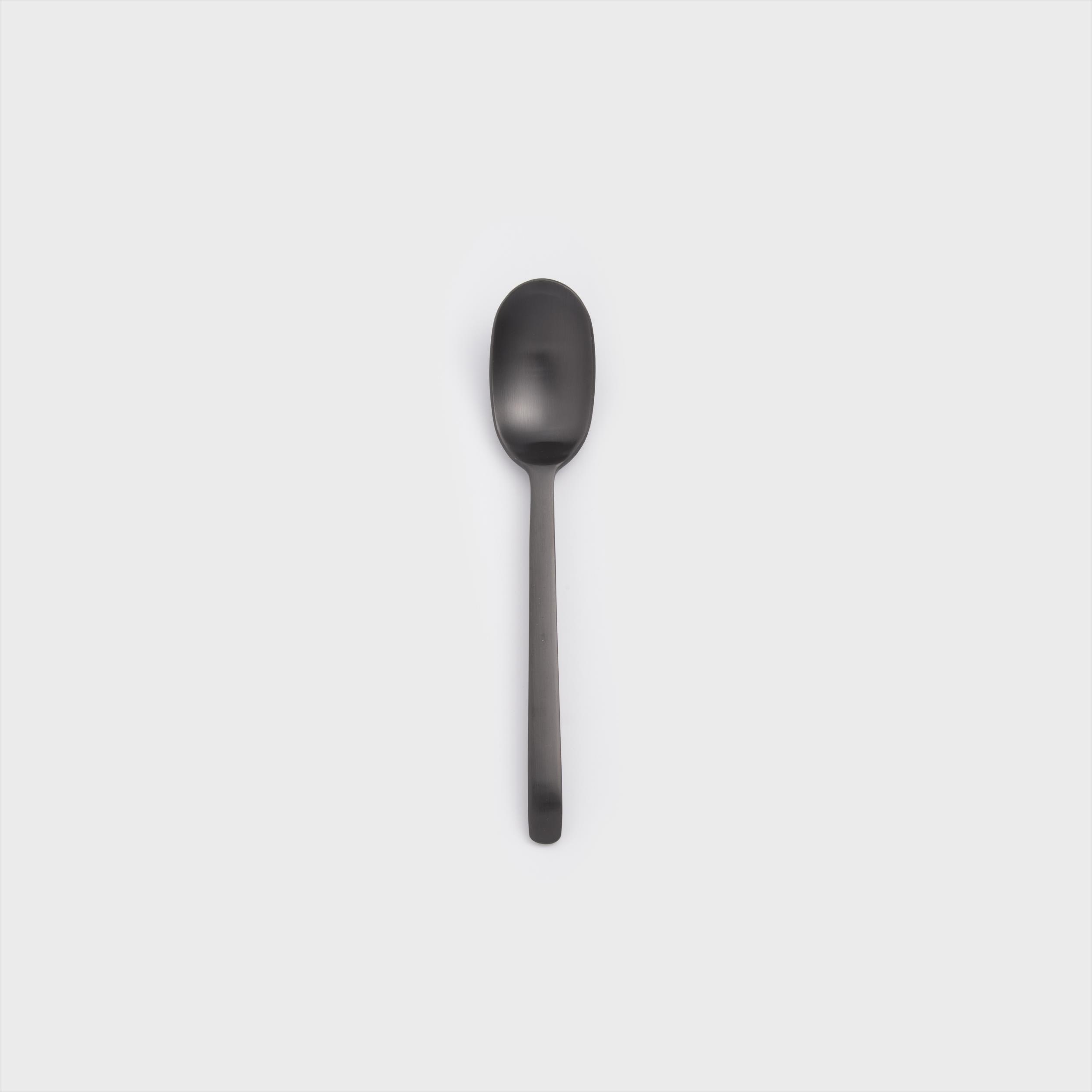 歐式 簡約潮流 20.1cm 不銹鋼主餐匙│霧黑│單品