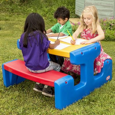 「8%紅利。滿額好禮」美國Little Tikes大野餐桌 兒童發展玩具適合各種年齡層的幼兒