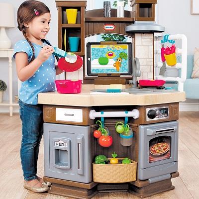 「8%紅利。滿額好禮」美國Little Tikes摩登廚房 增加親子互動兒童發展玩具