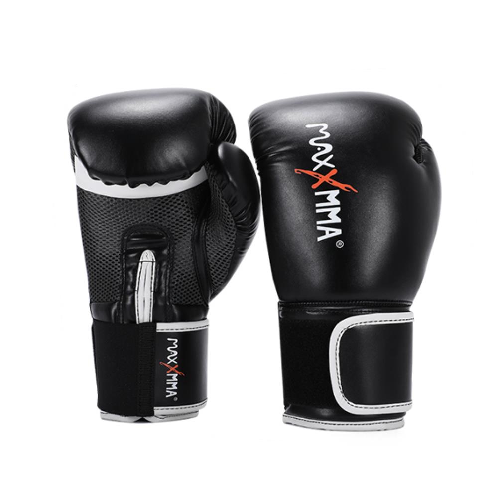 MaxxMMA  戰鬥款拳擊手套(黑)散打搏擊MMA格鬥拳擊