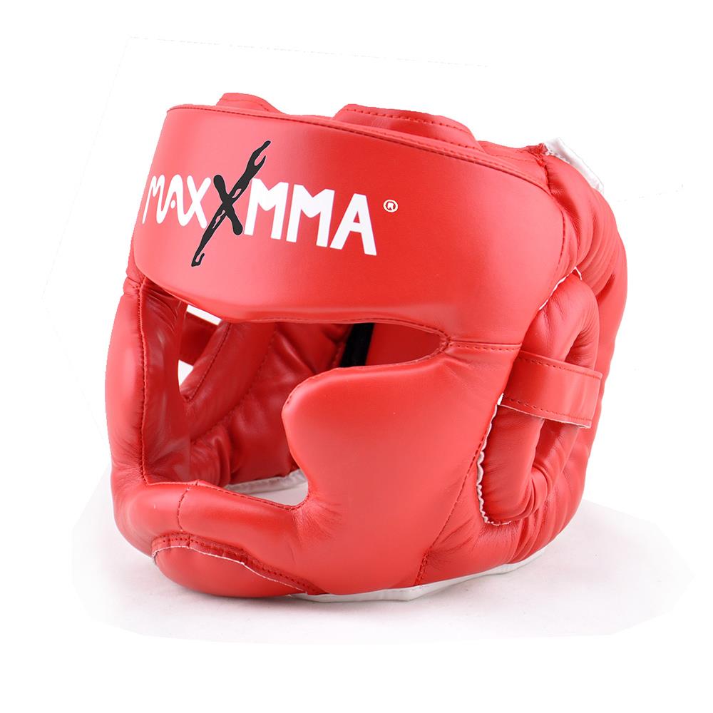 MaxxMMA 全包覆式護頭頭盔(紅/藍) 散打/搏擊/MMA/格鬥/拳擊