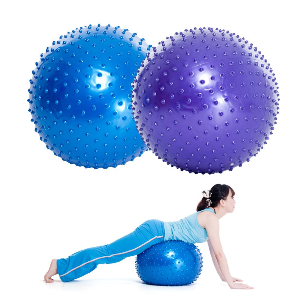 樂波兒-核心訓練健身球（65cm顆粒按摩防滑款）附打氣筒-（抗力球/彈力球/運動球/復健球）-Fun Sport