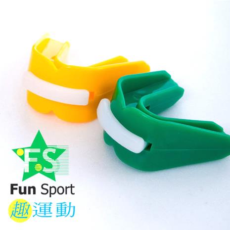 Fun Sport 武術跆拳-雙層護牙套3個-透明 (附盒)★台灣製★