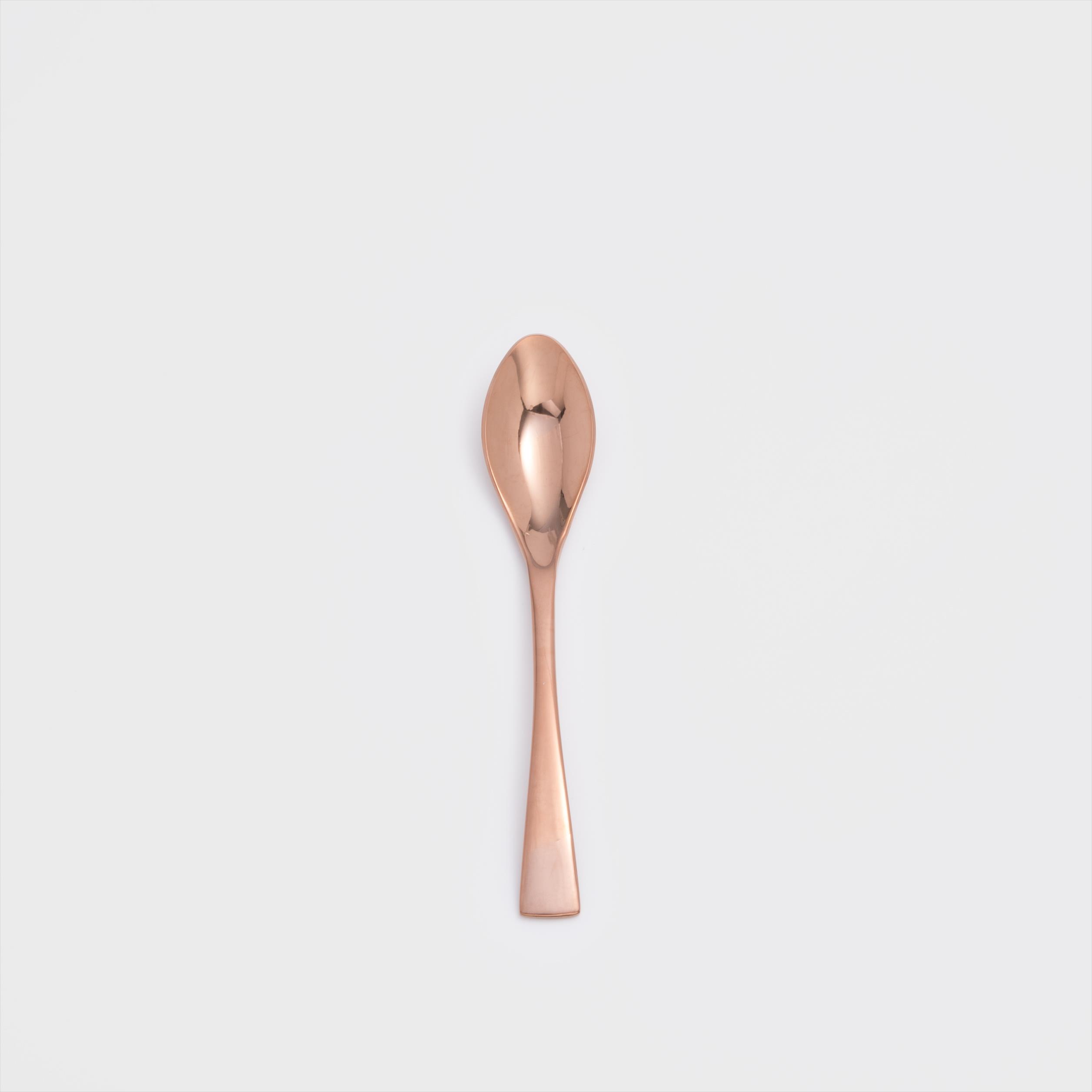 歐式 宮廷流金 14.5cm 不銹鋼小匙│玫瑰亮金│單品