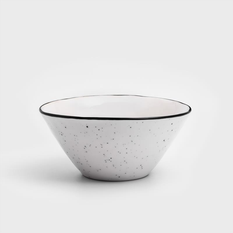 日式 墨灑釉燒 16cm 陶瓷圓碗 │單品