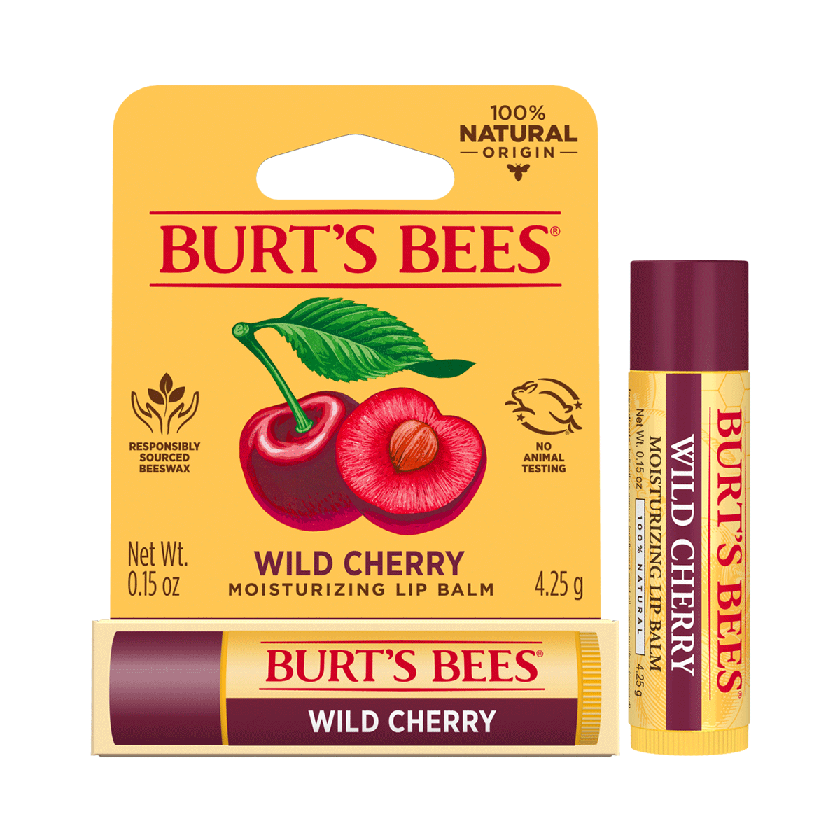 【任二入$299】｜Burt’s Bees 好野櫻桃護唇膏4.25g