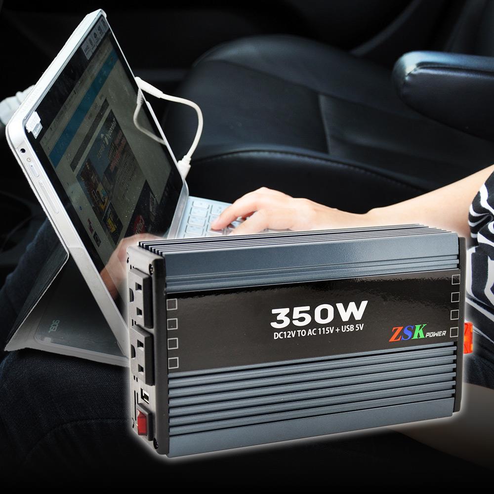 ZSK POWER 350W電源轉換器DC12V to AC110V