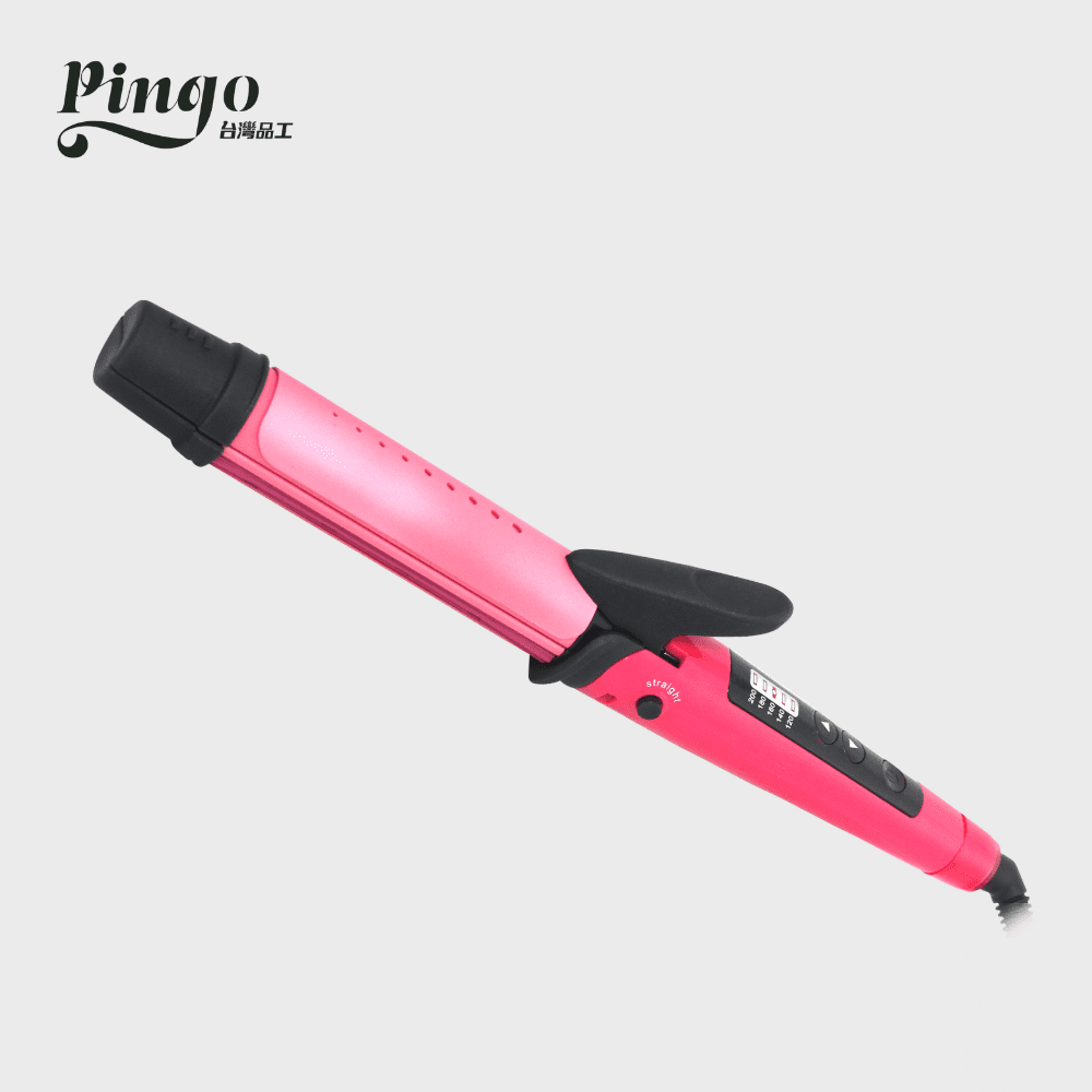 Pingo 台灣品工｜PG-i32 第三代進化版陶瓷直捲二用電棒／離子夾32mm