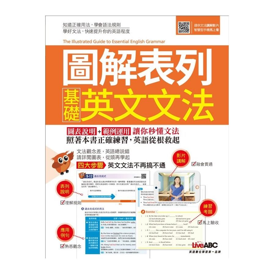 圖解表列 基礎英文文法【1書】