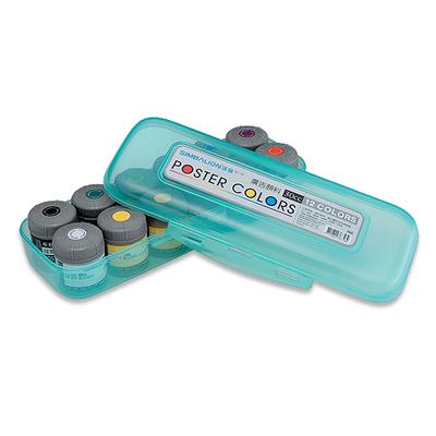雄獅 膠盒 王樣廣告顏料組合PC30cc (12色)