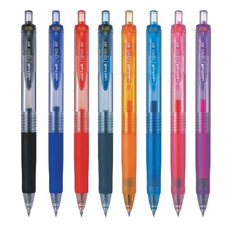 三菱 自動鋼珠筆UMN-138  0.38-紅/橘/粉紅/深紫/深藍/淺藍/黑/藍