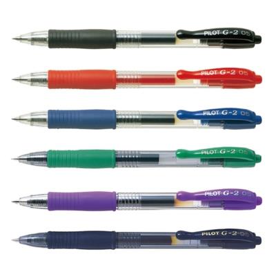 百樂 自動中性筆BL-G2 0.5-藍色/綠色/黑色/紅色/深藍色/紫色