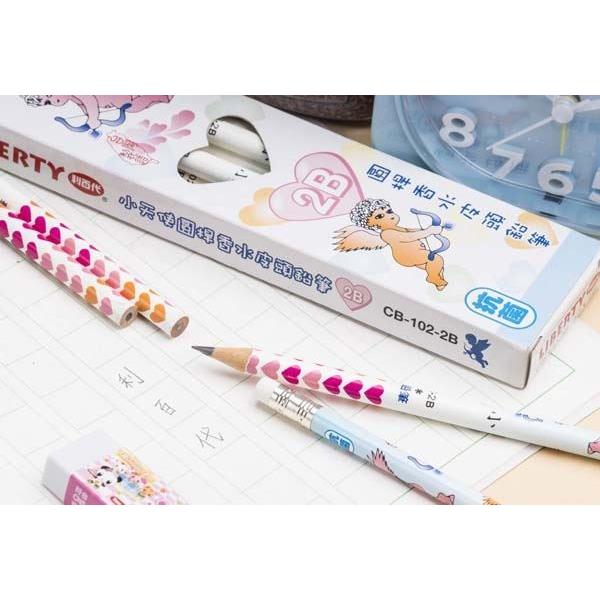 利百代 抗菌香水皮頭鉛筆CB102-2B (12支)