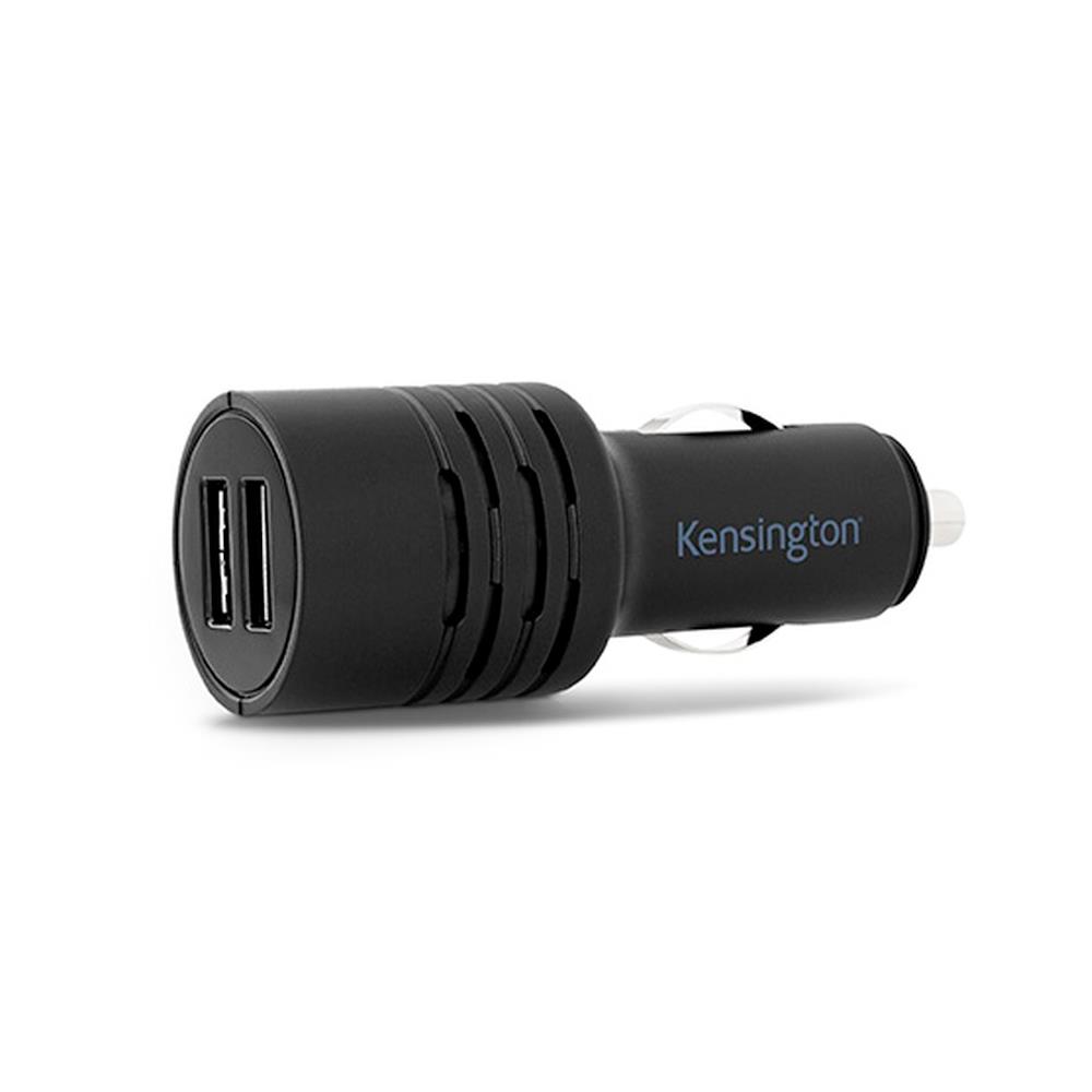 Kensington PowerBolt™ 4.2 A 智慧雙槽車用電源供應器（雙 USB 充電器）
