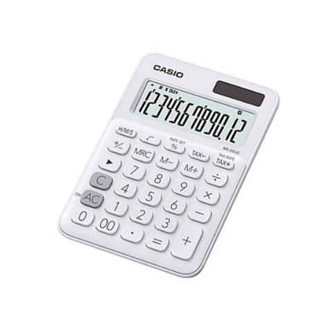 CASIO 卡西歐 甜心馬卡龍 計算機桌上型MS-20UC-WE-牛奶白