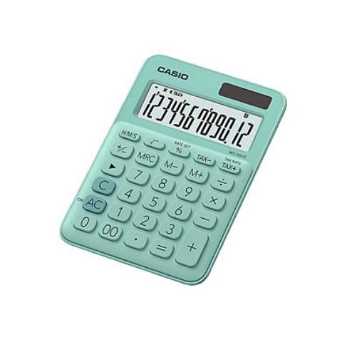 CASIO 卡西歐 甜心馬卡龍 計算機桌上型MS-20UC-GN-薄荷綠