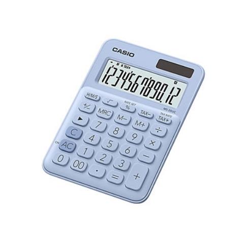 CASIO 卡西歐 甜心馬卡龍 計算機桌上型MS-20UC-LB-蘇打籃