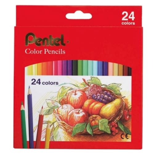 ↘︎下殺56折 Pentel 紙盒六角色鉛筆CB8-24色