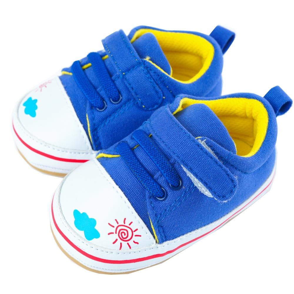 【NikoKids】軟Q底學步鞋(SG550)藍色【柔軟舒適室內室外皆宜】