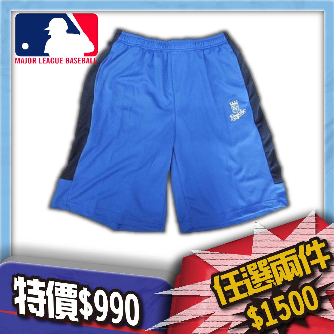 Ψ🦞®#MLB/NBA 5730503-550  男 夏 印花吸排運動短褲 藍色(皇家隊)
