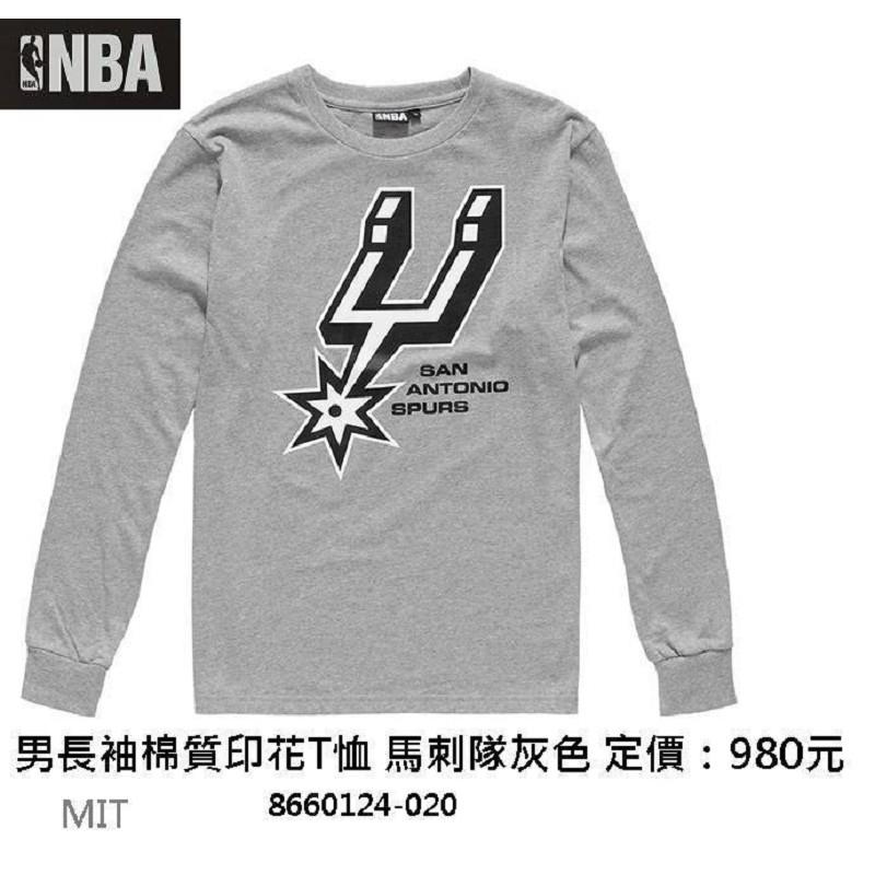 #MLB/NBA 8660124-020  男 冬 長袖棉質T恤 灰色