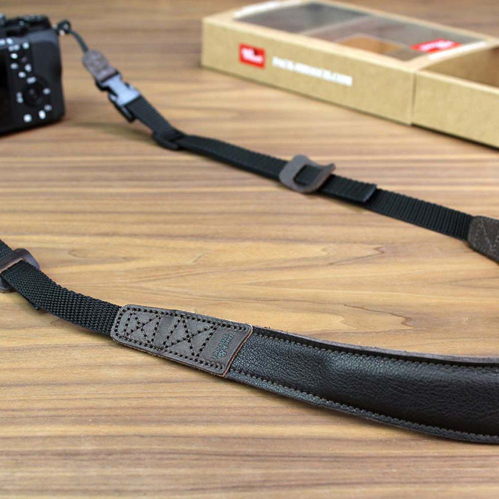 【特惠】Pack & Smooch NAPPA 超舒適皮革相機頸繩 - 深棕