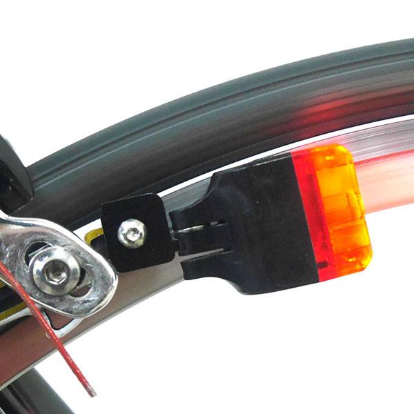 Xbat-C1 自行車LED自發電後警示燈(C型夾專用煞車靴支架)