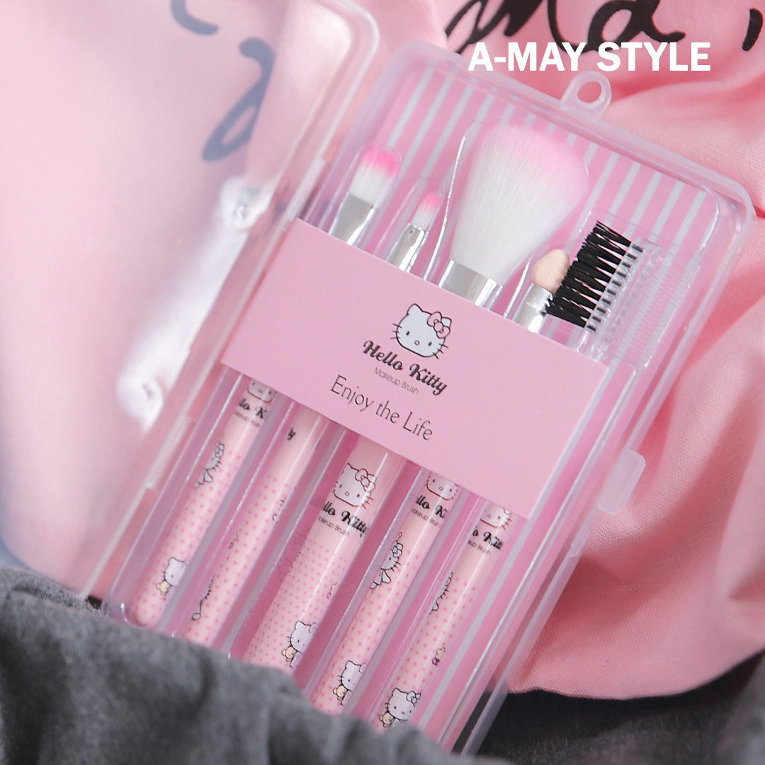 正韓空運-Hello Kitty輕便5件式刷具組【XOK0202170】＊特價品概不退換