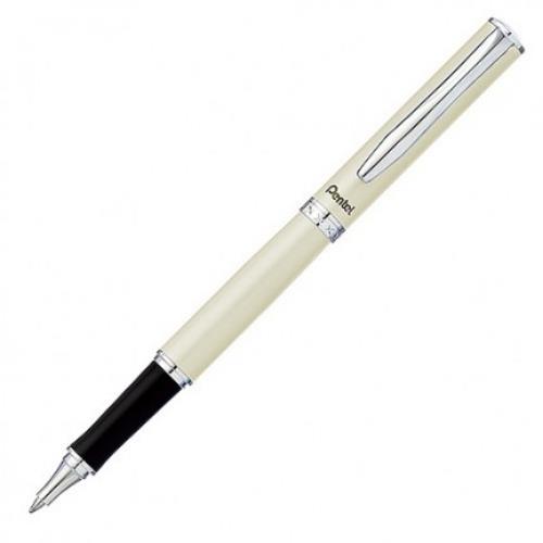 Pentel 金屬中性筆 K611-AT-白桿 (刻字筆)