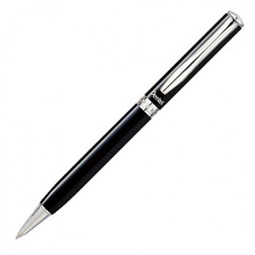 Pentel 金屬原子筆 B811-AT 黑桿 (刻字筆)