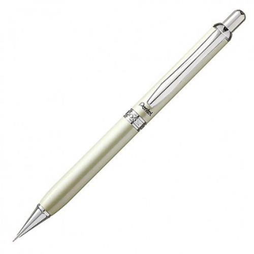 Pentel 金屬自動鉛筆A811T (0.5)-白桿 (刻字筆)