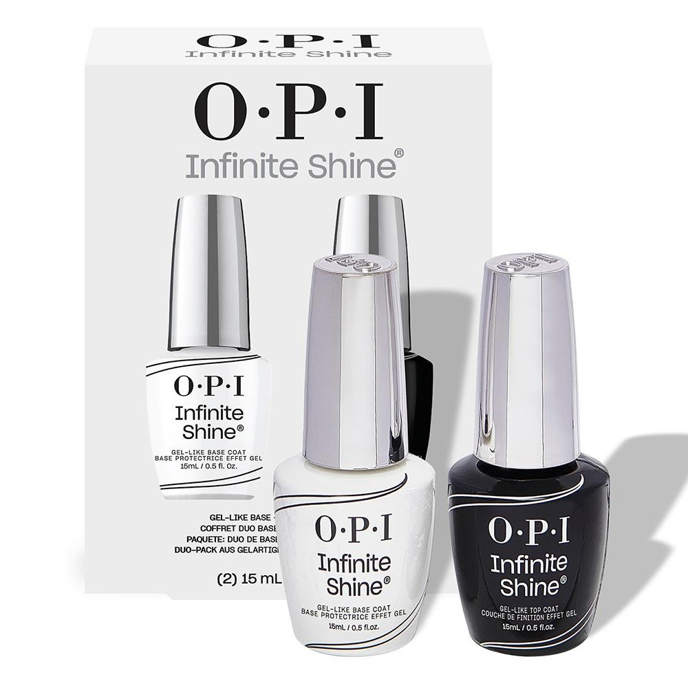 OPI 如膠似漆持久閃耀完美套組 ISP07 類光繚/小銀蓋 Base Coat + Top Coat