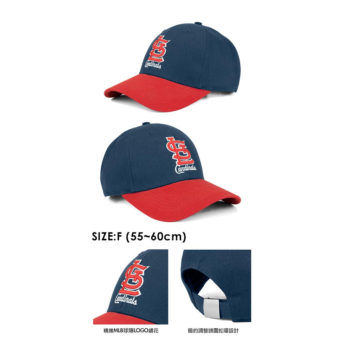 #MLB/NBA 5732005-580  中性 帽子-紅雀隊 深藍色/紅帽延/紅logo