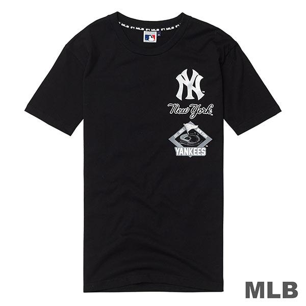 #MLB/NBA 5830216-900  男 夏棉質短袖圓領印花T恤 黑色S-2XL(洋基隊)MIT
